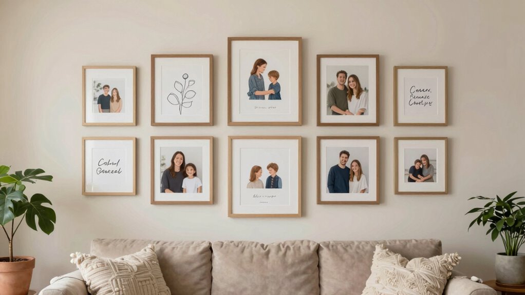 harmonious family wall design