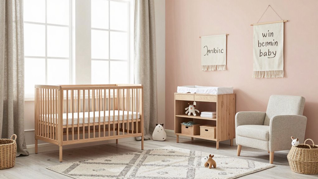 minimalist natural nursery decor