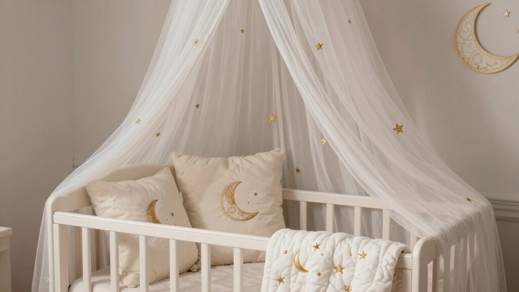 subtle celestial nursery decor