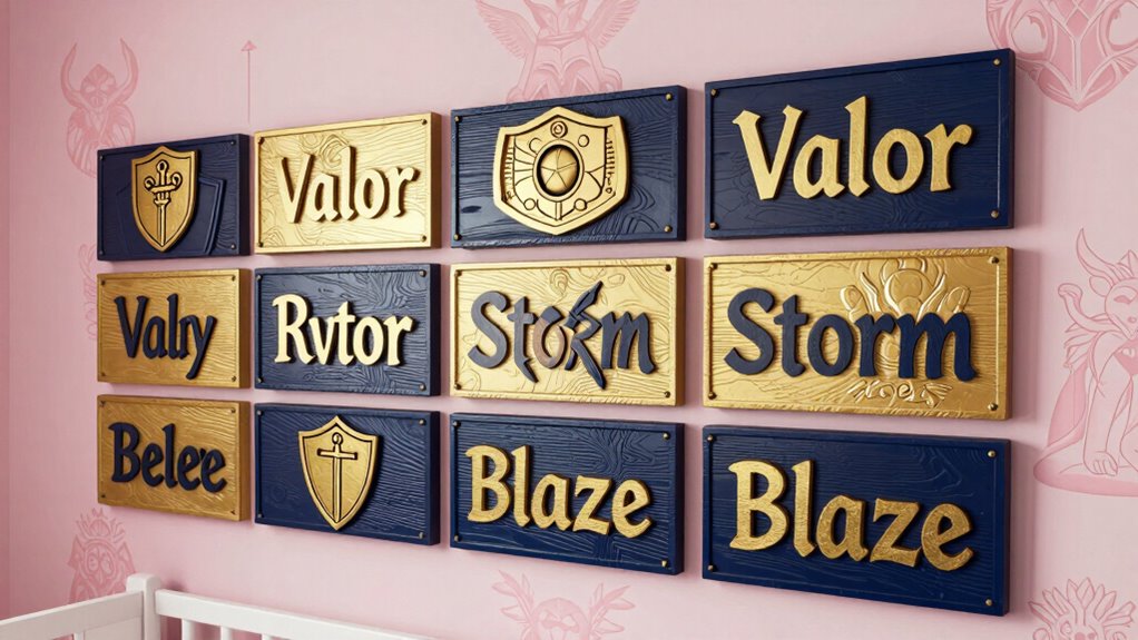 warrior names personalize nurseries