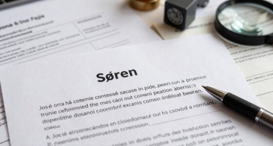 accent marks cause legal paperwork issues