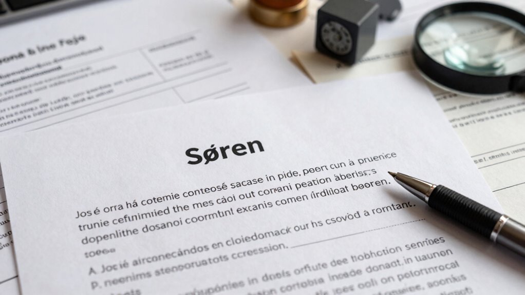 accent marks cause legal paperwork issues