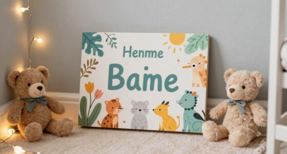 child friendly stylish name decor