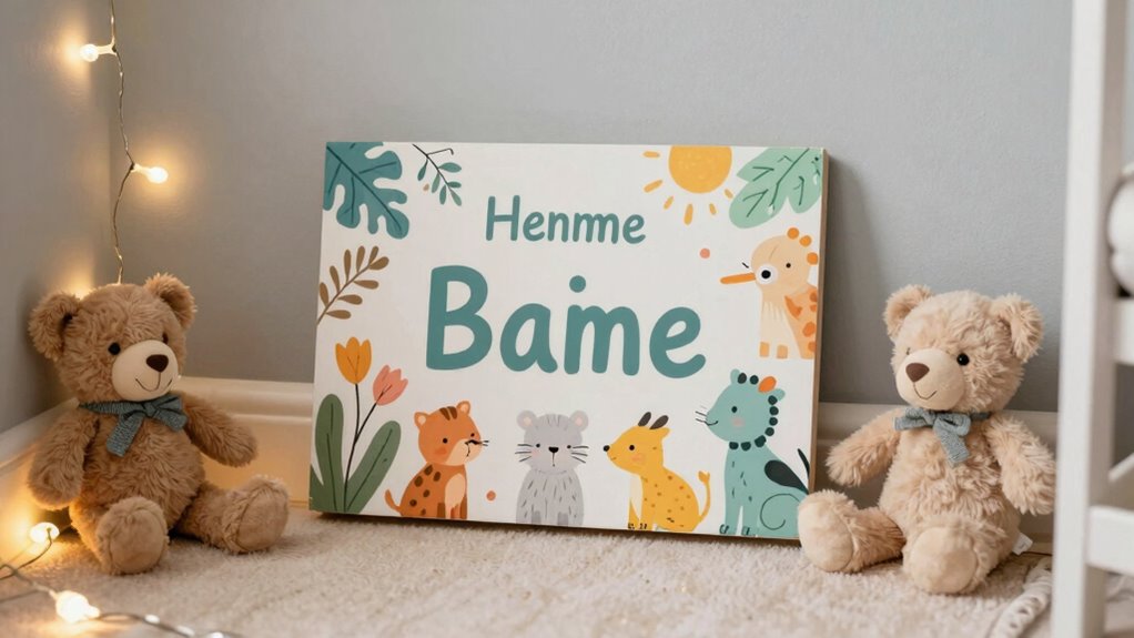 child friendly stylish name decor
