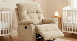 comfortable nursery seating option