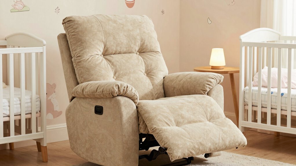comfortable nursery seating option