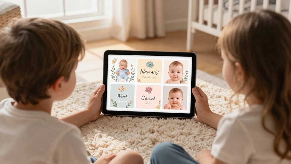 digital frames share baby names