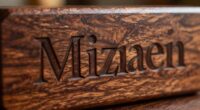 elegant handcrafted wood sign