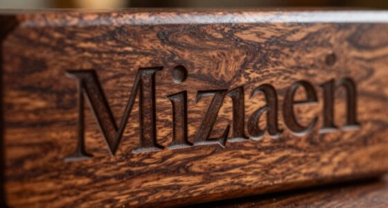 elegant handcrafted wood sign