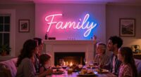 family celebrations neon signs