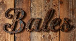 heritage inspired name wall art