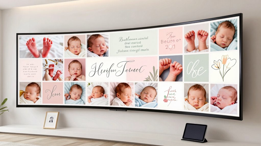 interactive birth photo storytelling