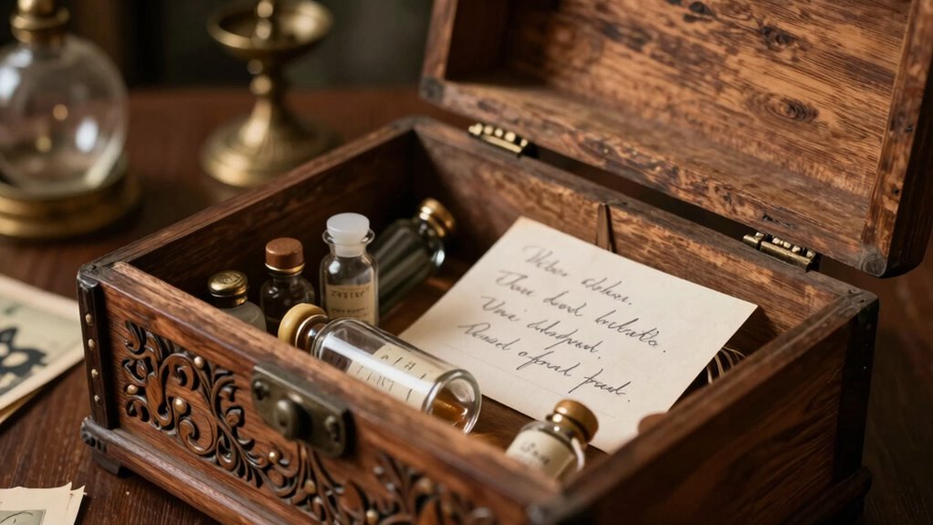 keepsake box with capsules