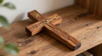 personalized cross display decor
