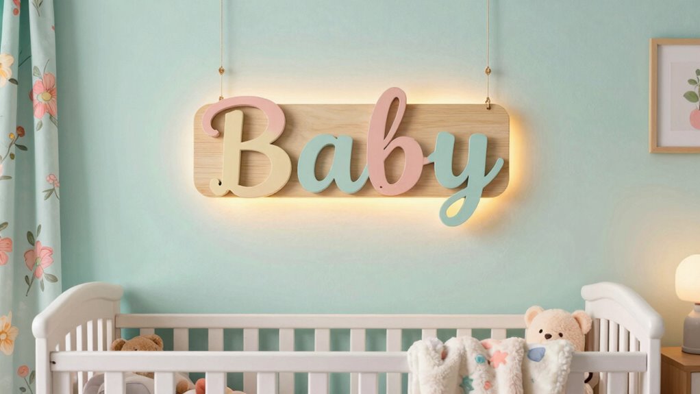 personalized nursery name sign