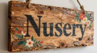 sign material transforms nursery name