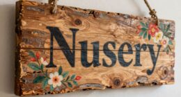 sign material transforms nursery name