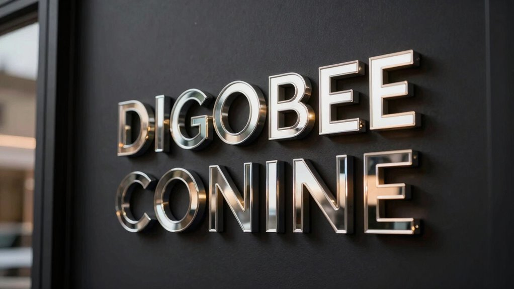 stylish reflective signage