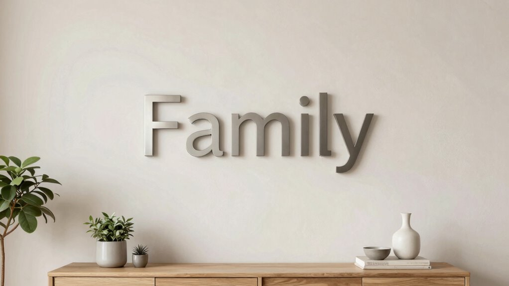 subtle personalized minimalist decor