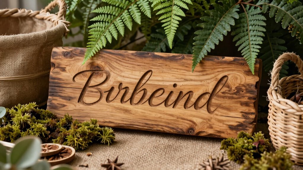 timeless woodland inspired decor