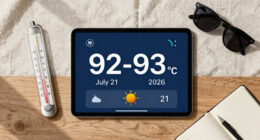 Will The Maximum Temperature Be 92-93° On Jul 21, 2026?