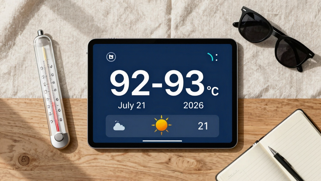 Will The Maximum Temperature Be 92-93° On Jul 21, 2026?
