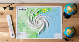 Extratropical Cyclone Near Santiago: Formation And Impact