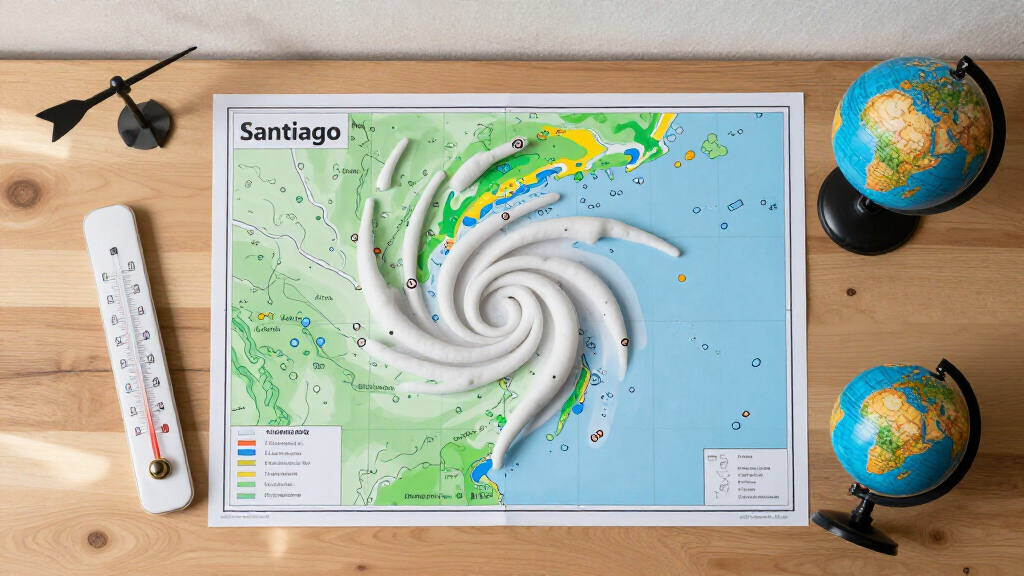 Extratropical Cyclone Near Santiago: Formation And Impact