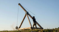 Tom Stanton's Supersonic Trebuchet Breaks Sound Barrier With Gravity Alone