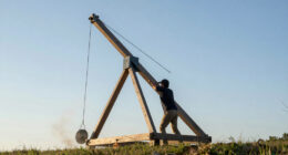 Tom Stanton's Supersonic Trebuchet Breaks Sound Barrier With Gravity Alone
